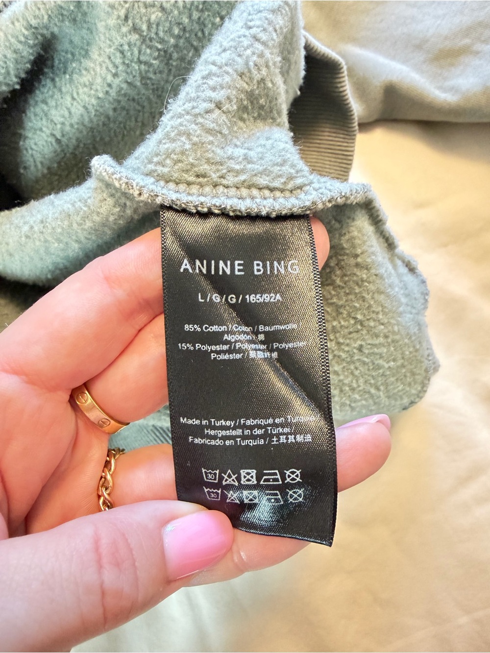 Anine Bing Tyler Sweatshirt, L - Picture 6 of 9